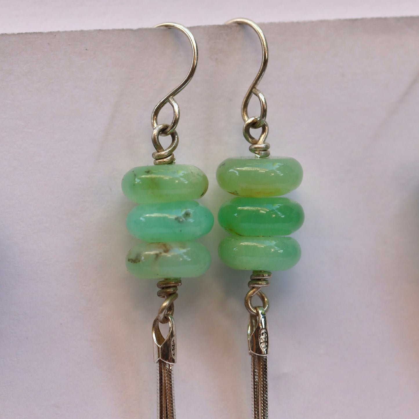 Chrysoprase Duster Earrings
