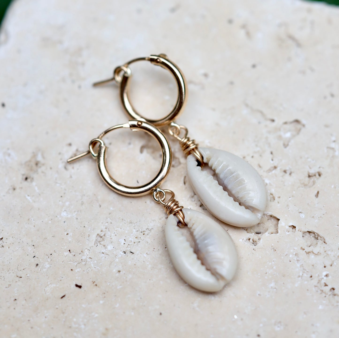 Cowrie Huggies gold fill