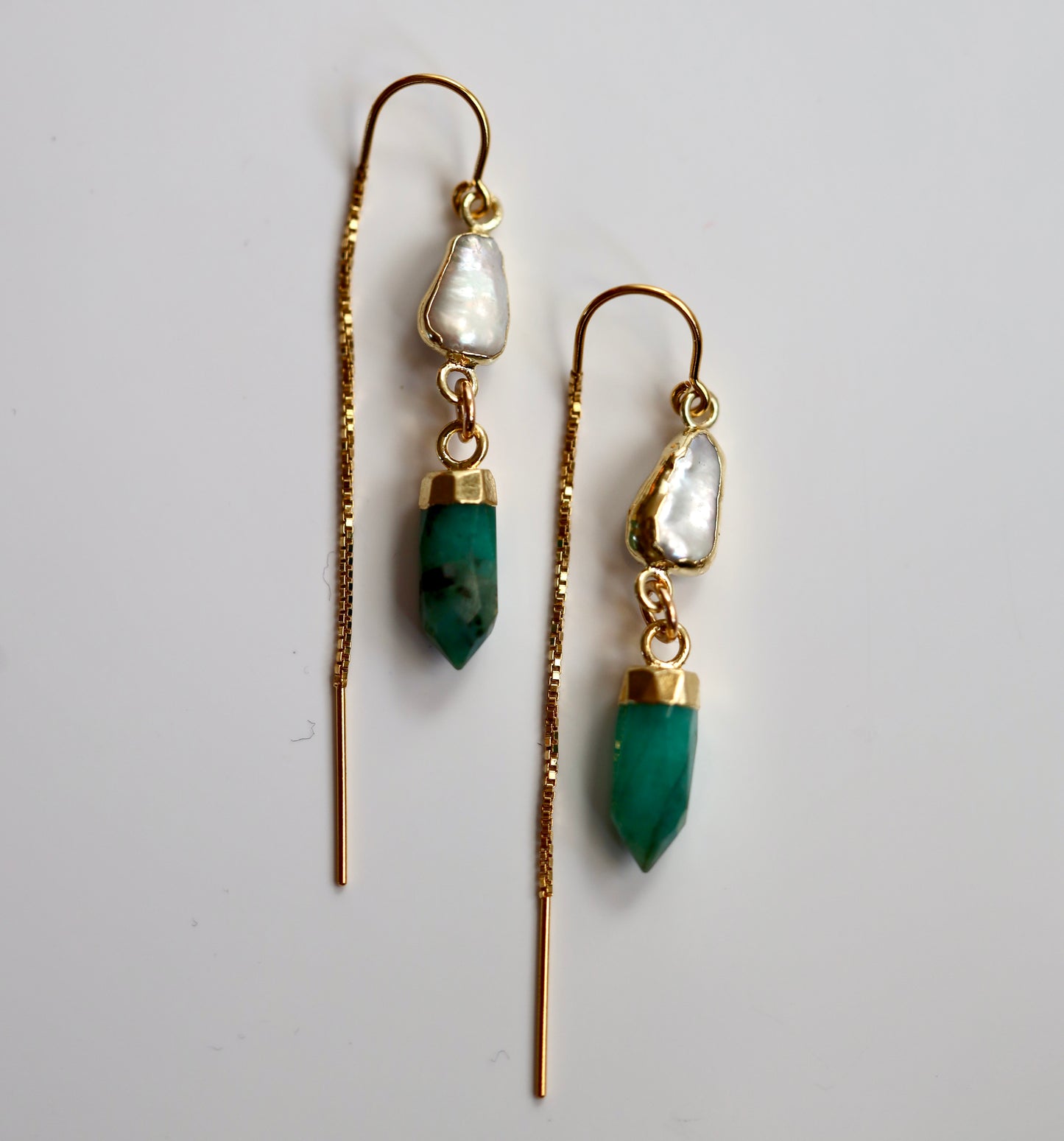 Emerald and Pearl Threaders