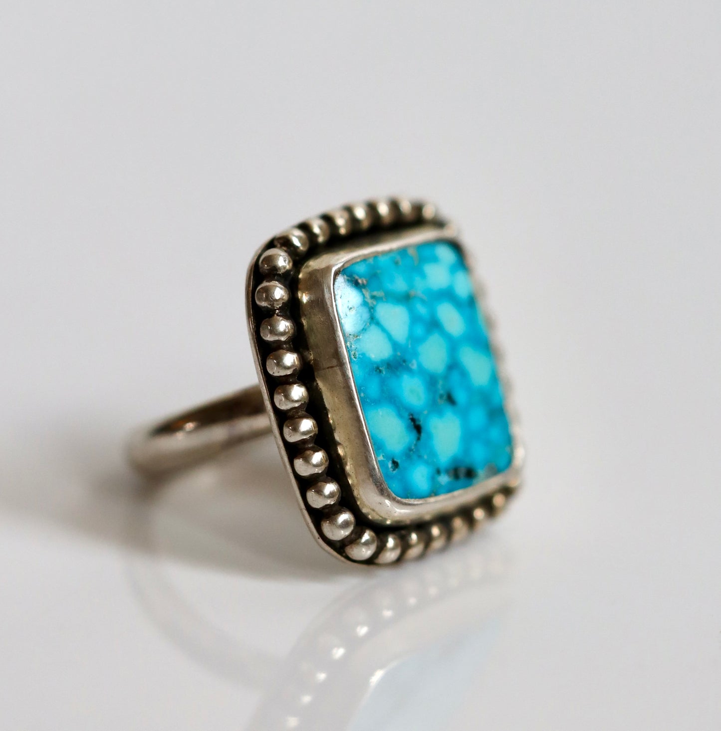 Kingman Turquoise Ring {size 5.5}