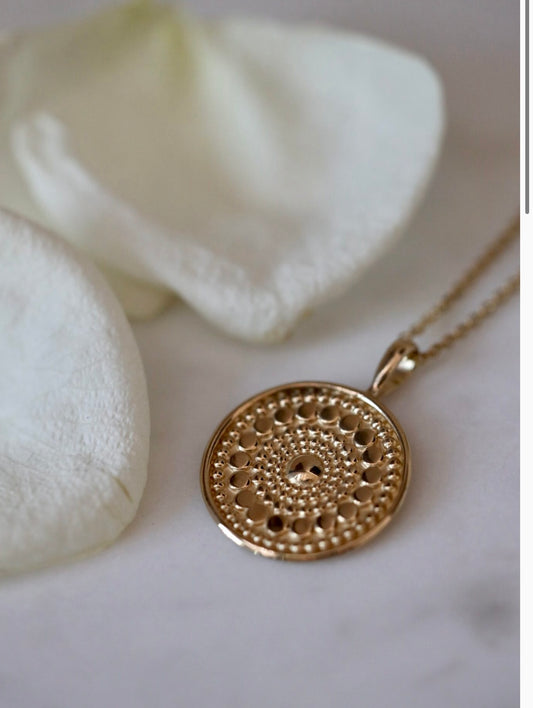 Gold Medallion Necklace