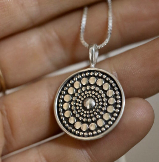 Silver Medallion Necklace